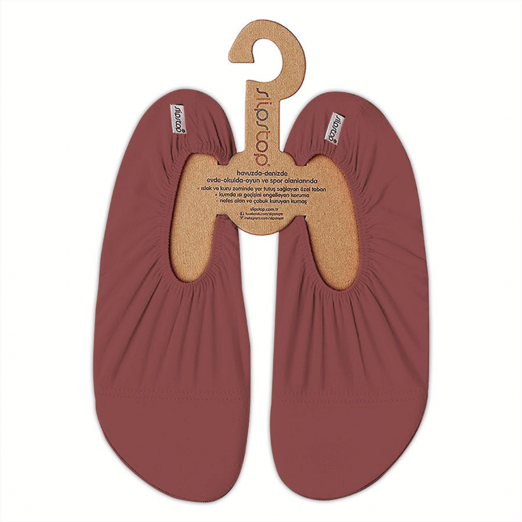 Slipstop antislip waterschoenen voor tieners/volwassenen - Burgundy
