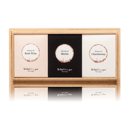 The Real Wine gum - Trio on Wood giftset